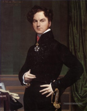  comte Tableaux - Amédée David Comte de Pastoret néoclassique Jean Auguste Dominique Ingres